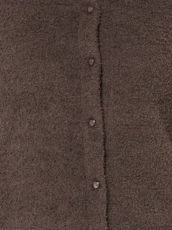 Yours Curve Brown Chenille Cardigan