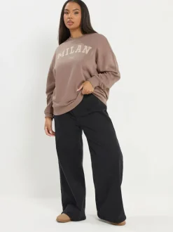Yours Curve Brown Sunday Sweatshirt