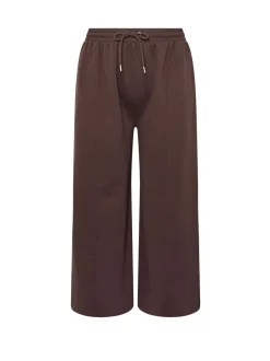 Yours Curve Brown Wide Fit Wide Leg Joggers