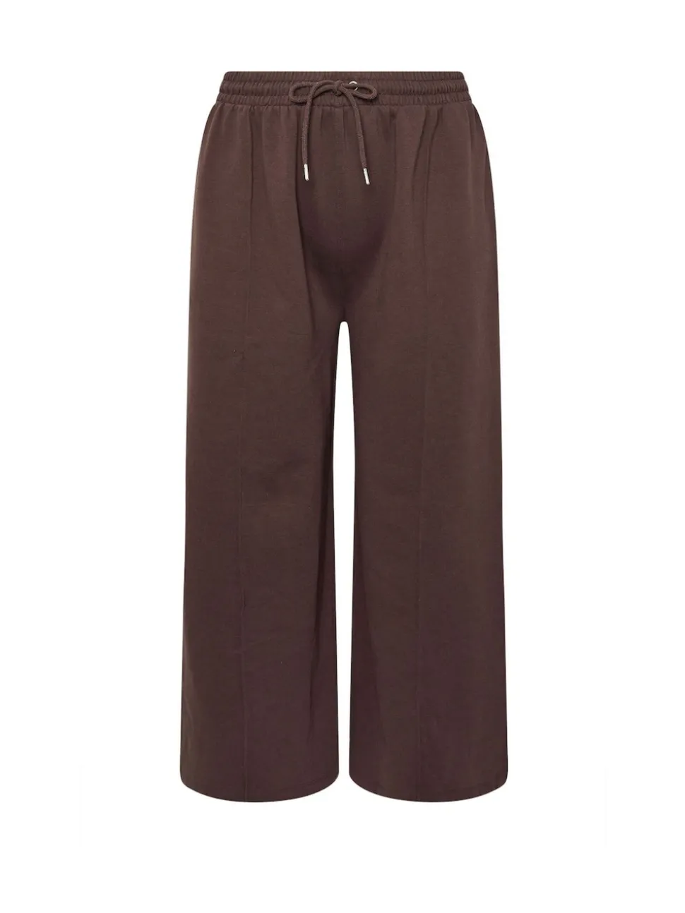 Yours Curve Brown Wide Fit Wide Leg Joggers