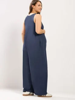Yours Curve Coal Black Maternity Breastfeeding Jumpsuit