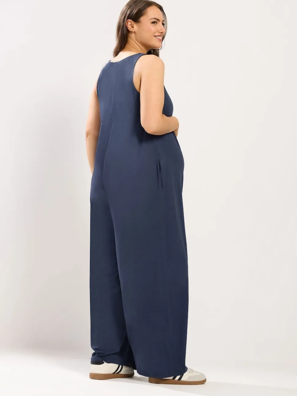 Yours Curve Coal Black Maternity Breastfeeding Jumpsuit