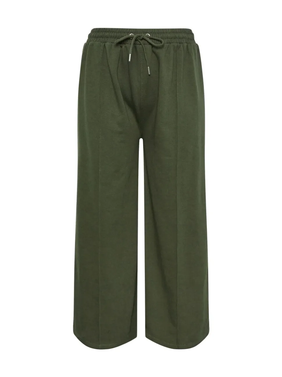 Yours Curve Green Wide Fit Wide Leg Joggers