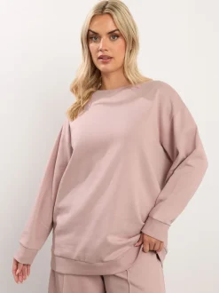 Yours Curve Pink Basic Sweatshirt