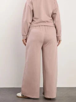 Yours Curve Pink Wide Leg Joggers