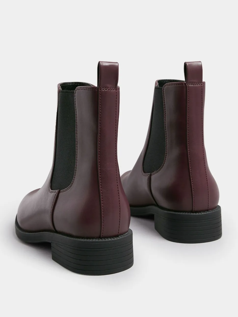 Yours Curve Red Extra Wide Fit Ankle Chelsea Boots
