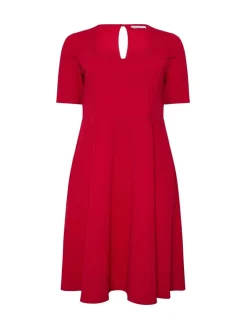Yours Curve Red London Panelled Skater Dress