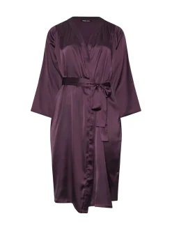 Yours Curve Red Satin Robe