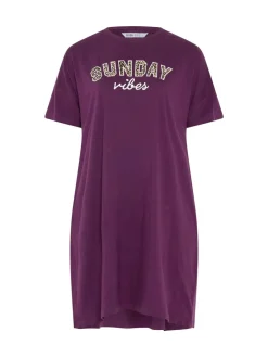 Yours Curve Red Sunday Vibes Sleeptee Nightdress 2 Pack