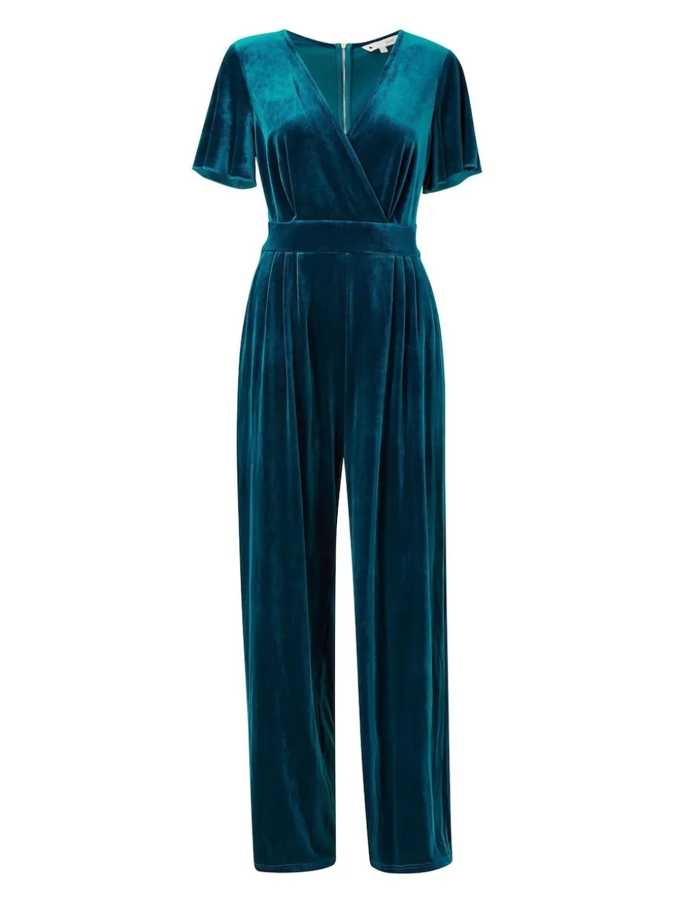 Yumi Blue Jumpsuit With Angel Sleeves