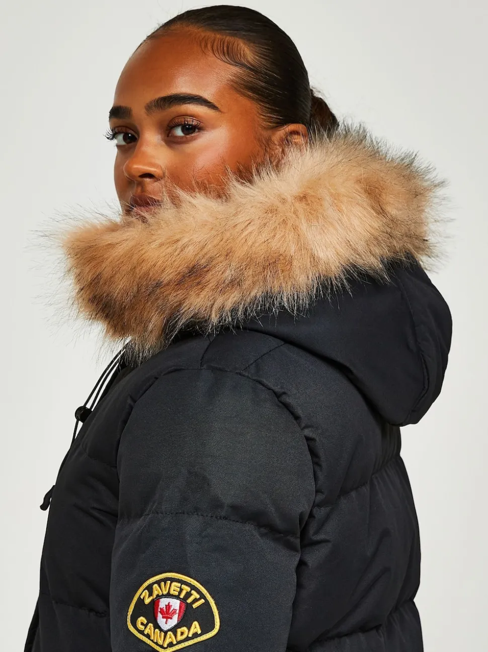 Zavetti Canada Womens Goshawa Puffer Parka Jacket