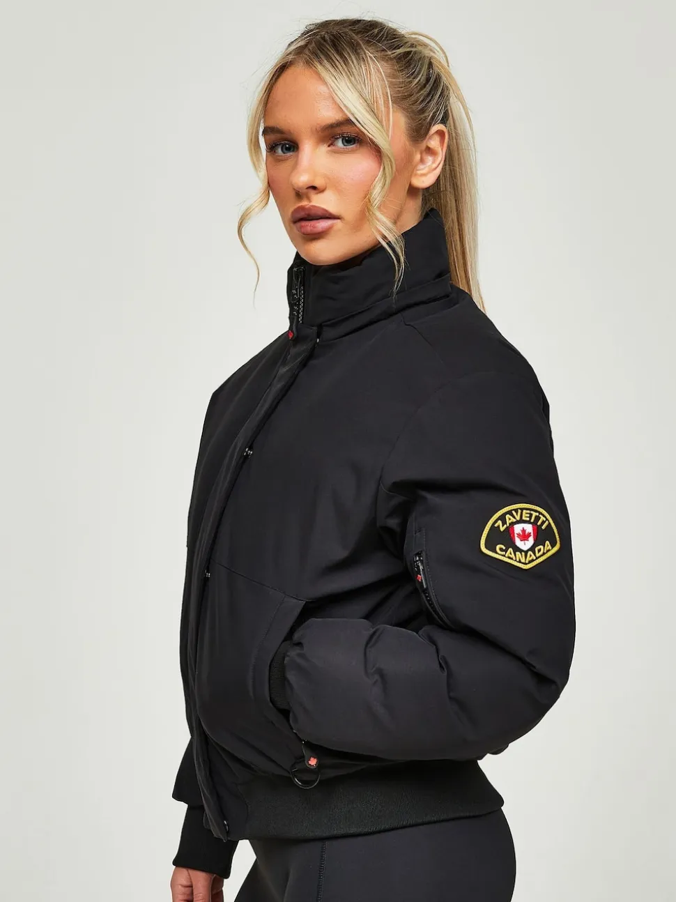 Zavetti Canada Womens Olivia Bomber 100% Cotton Jacket